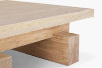 Rocco Rectangle Coffee Table, side view