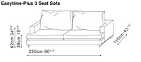 Easytime-Plus 3 Seat Sofa, view 3