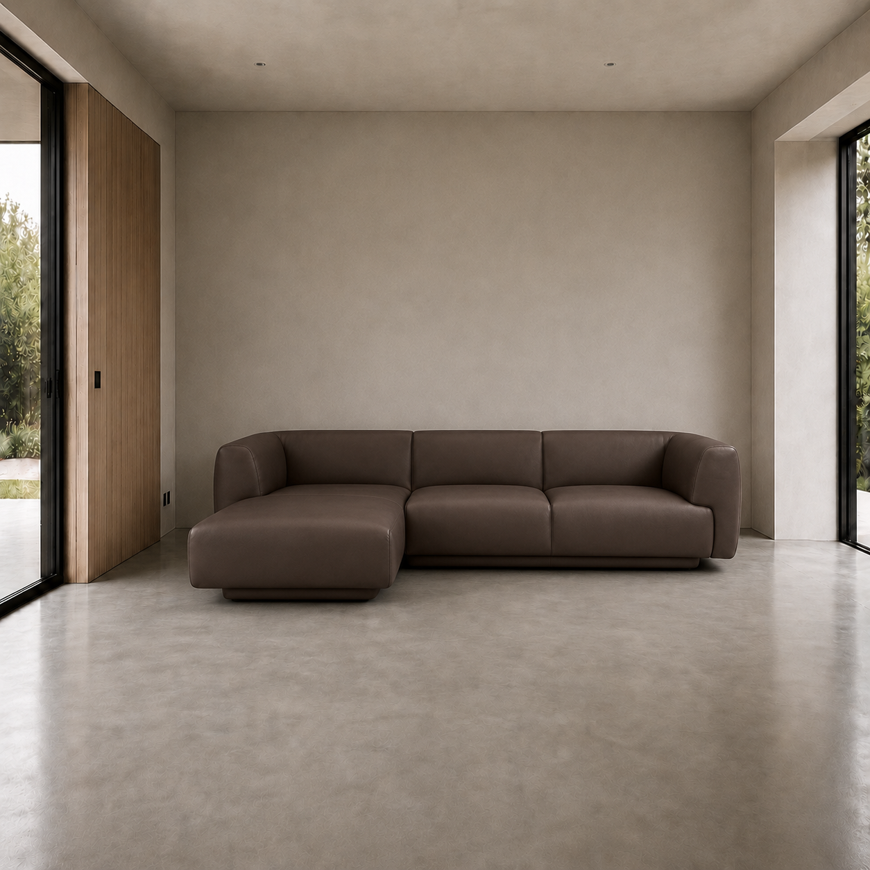 Bowie L-Shape Sofa - Leather, view 2