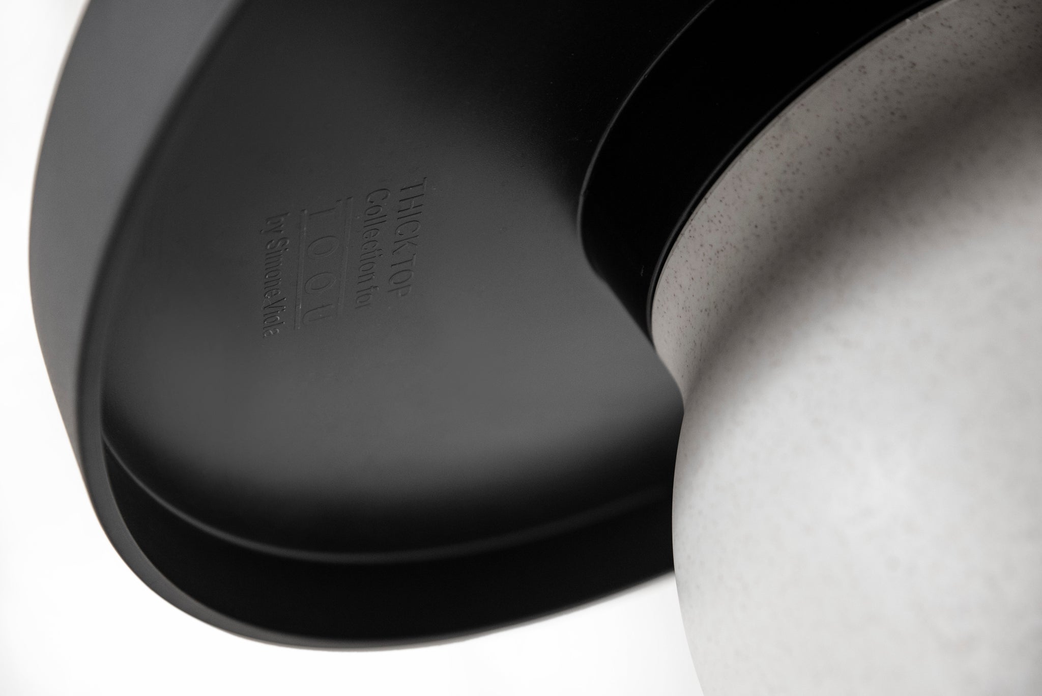 Thick Top High Side Table, top view