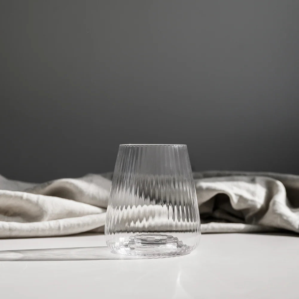 Melted Crystal Stemless Glass- Set of 4, view 2