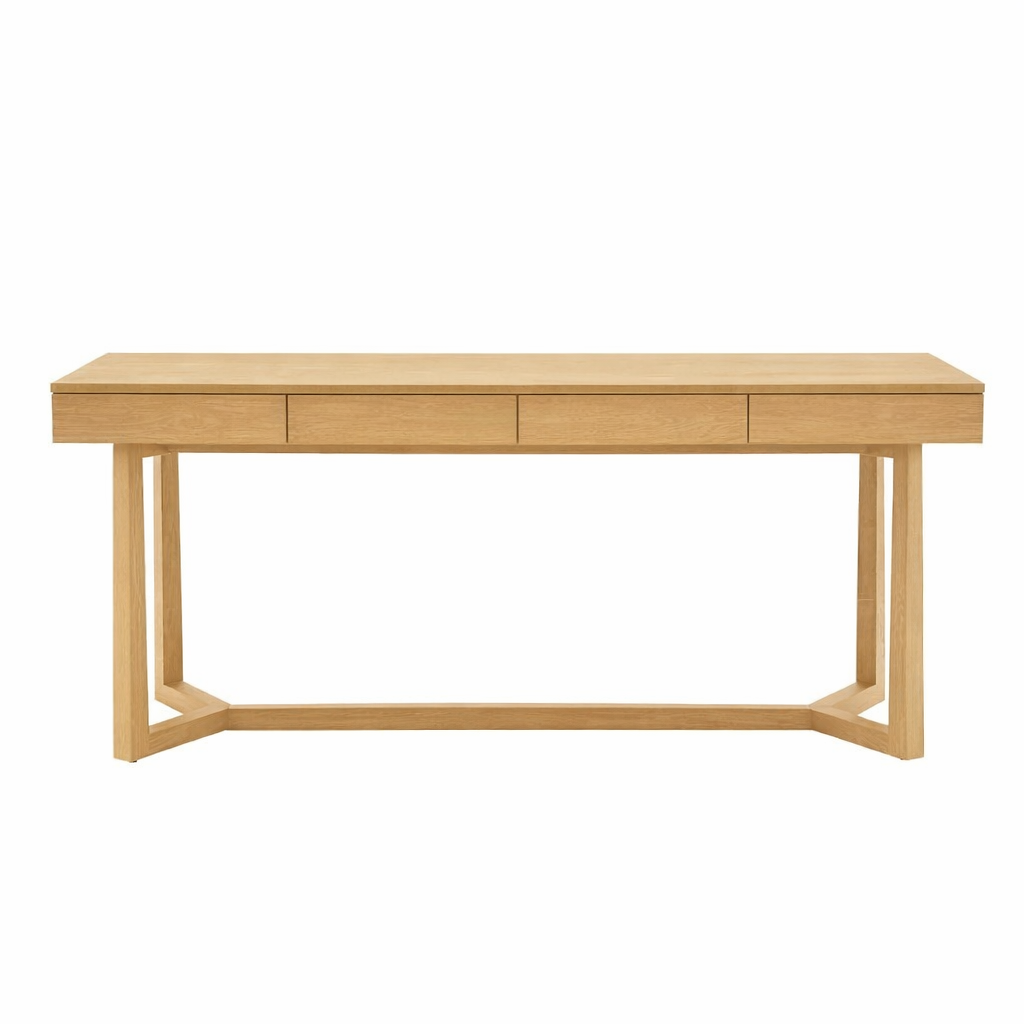 Vessel Desk in natural oak, view 4