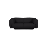 Bowie Straight Sofa - Leather in black, view 14
