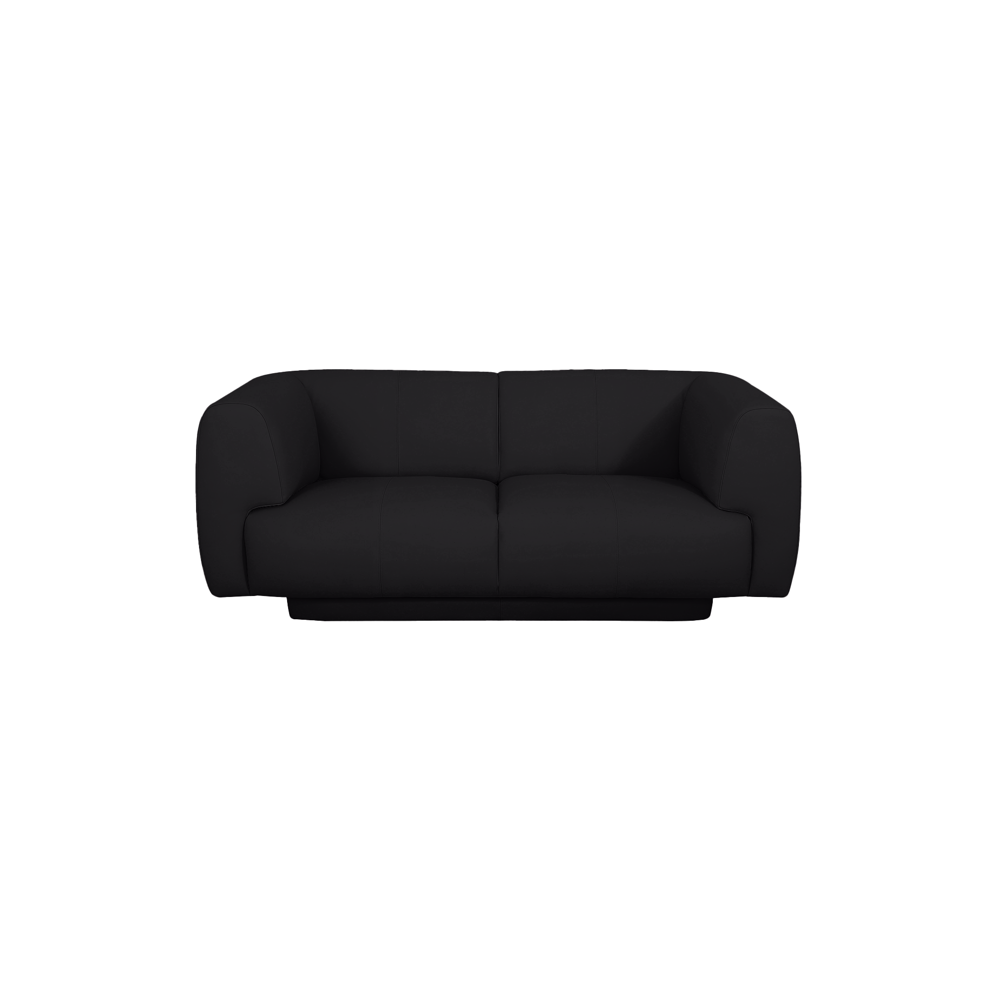Bowie Straight Sofa - Leather in black, view 14