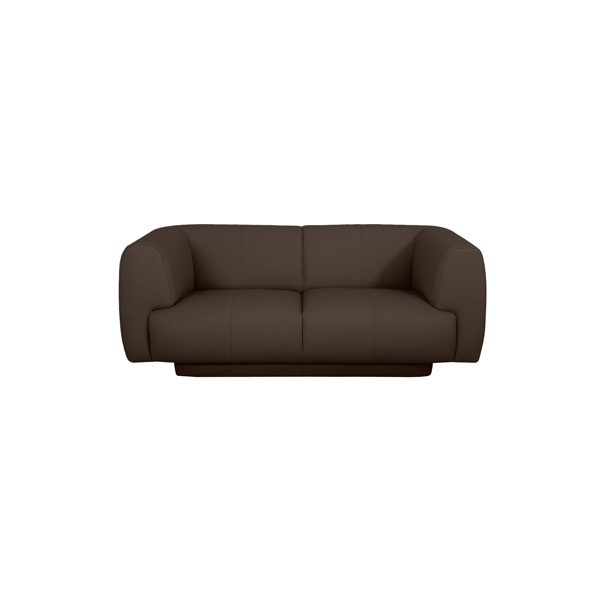 Bowie Straight Sofa - Leather in Cacao Brown, view 15