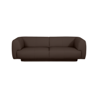Bowie Straight Sofa - Leather in Cacao Brown, view 1