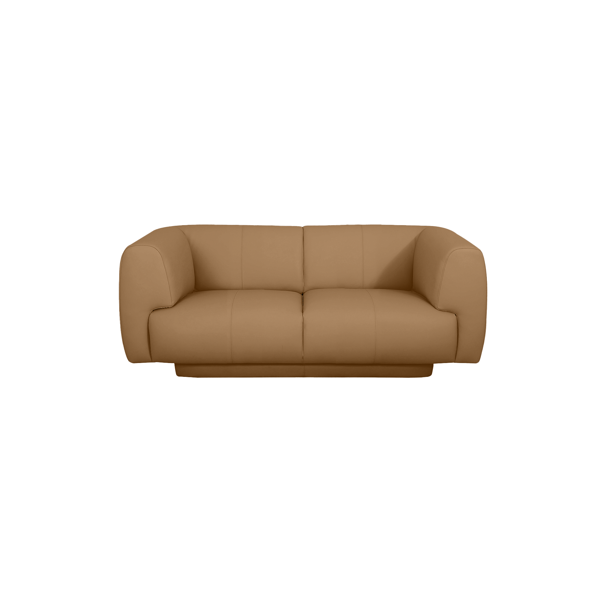 Bowie Straight Sofa - Leather in Camel, view 16