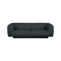 Bowie Straight Sofa - Leather in Carbon Grey, view 10