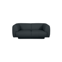 Bowie Straight Sofa - Leather in Carbon Grey, view 17