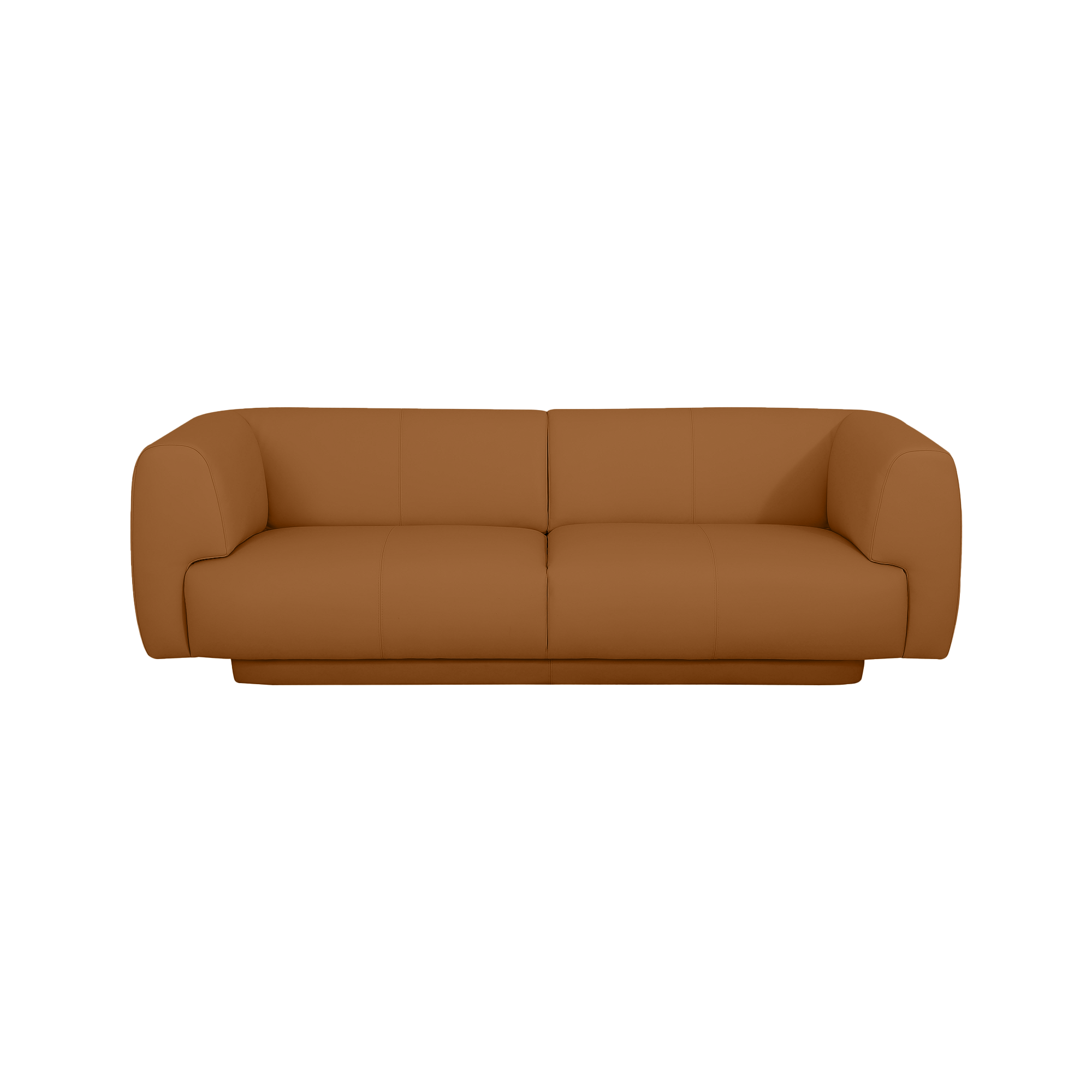 Bowie Straight Sofa - Leather in Cognac, view 5