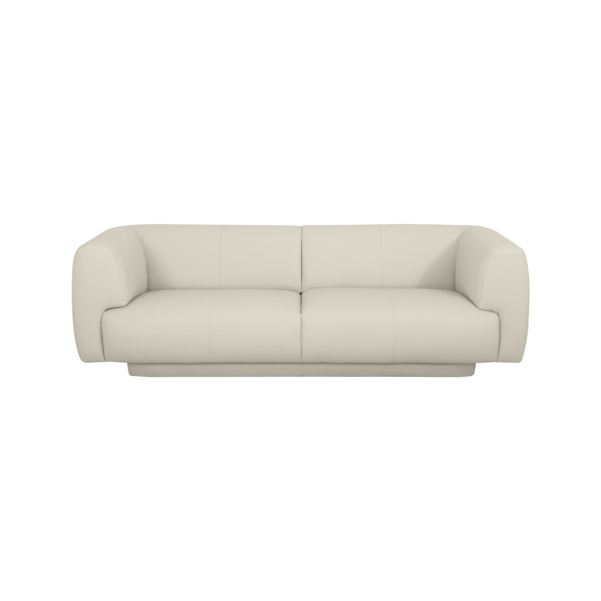 Bowie Straight Sofa - Leather in Frost, view 7