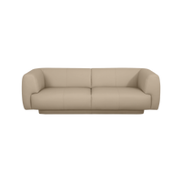 Bowie Straight Sofa - Leather in Oatmeal, view 13
