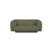 Bowie Straight Sofa - Leather in Olive Green, view 23