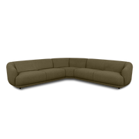 Contour Corner Sofa in khaki green, view 7