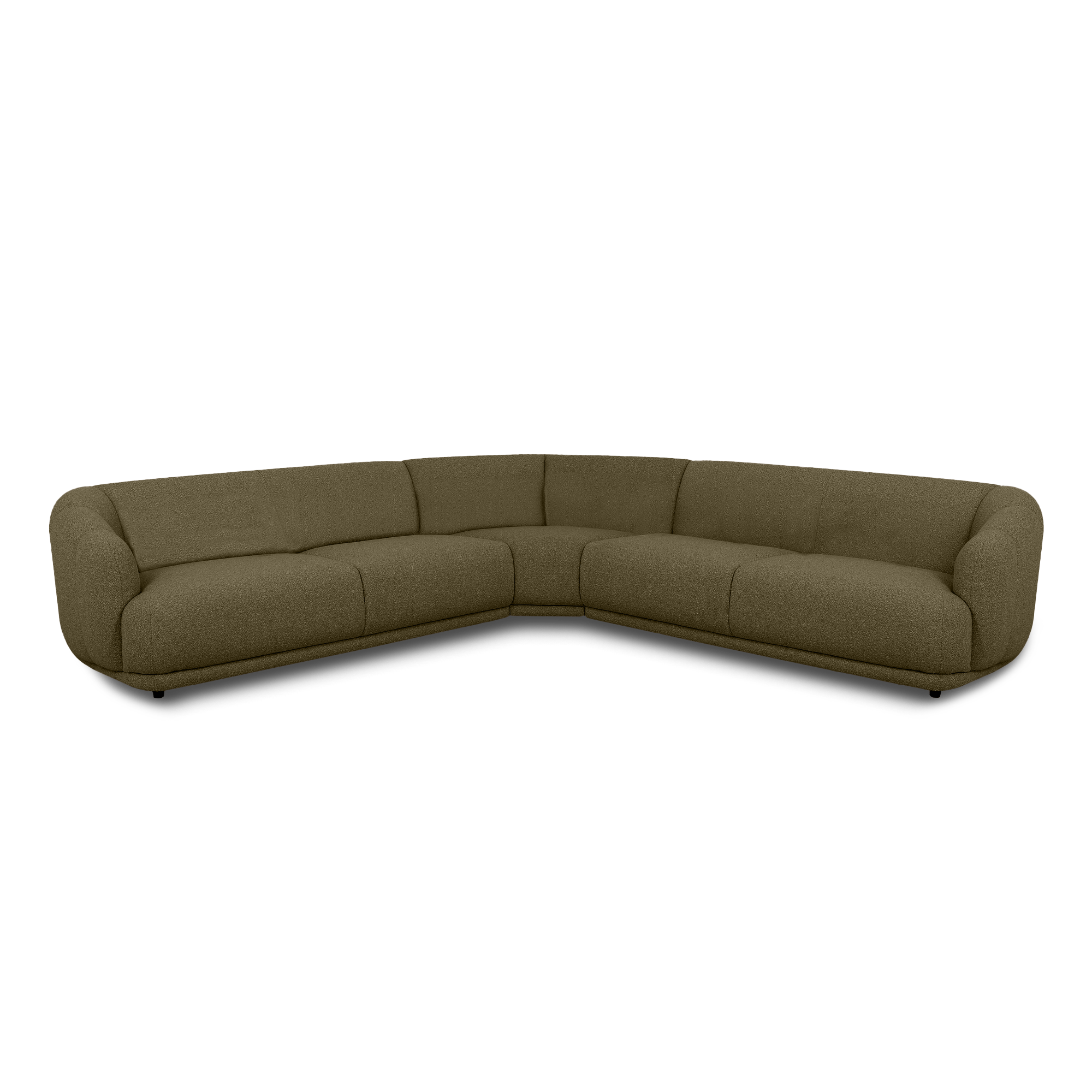 Contour Corner Sofa in khaki green, view 7