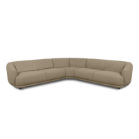 Contour Corner Sofa in pebble, view 4