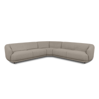 Contour Corner Sofa in silver grey, view 6
