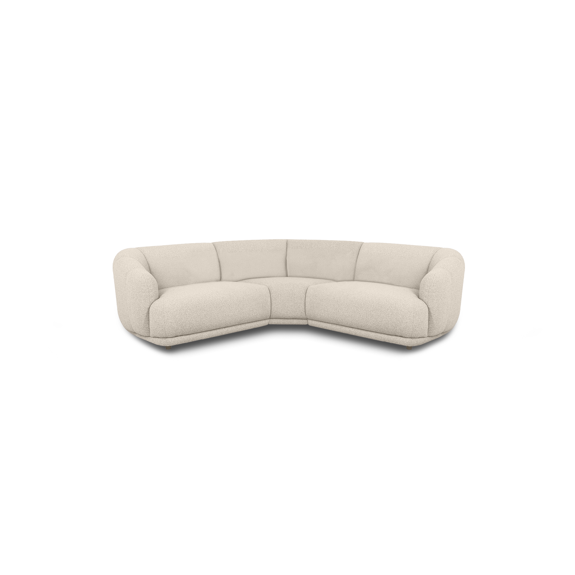 Contour Corner Sofa, small, in cream, view 9
