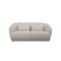 Contour Straight Sofa in Avis Frost Grey fabric