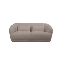 Contour Straight Sofa in Belfast Taupe fabric