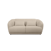 Contour Straight Sofa in Horizon Light Khaki fabric