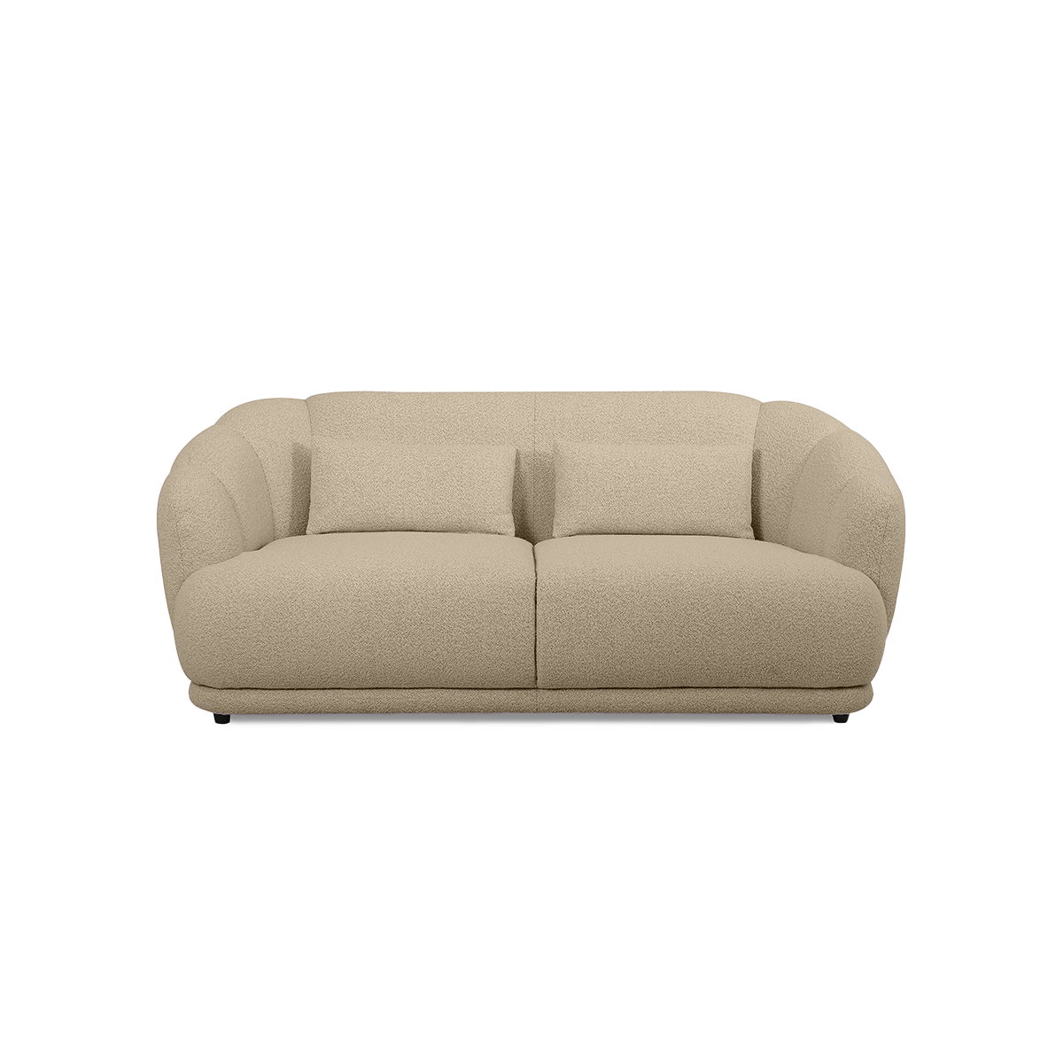 Contour Straight Sofa in Nardo Beige fabric