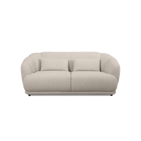 Contour Straight Sofa in Nardo Light Grey fabric