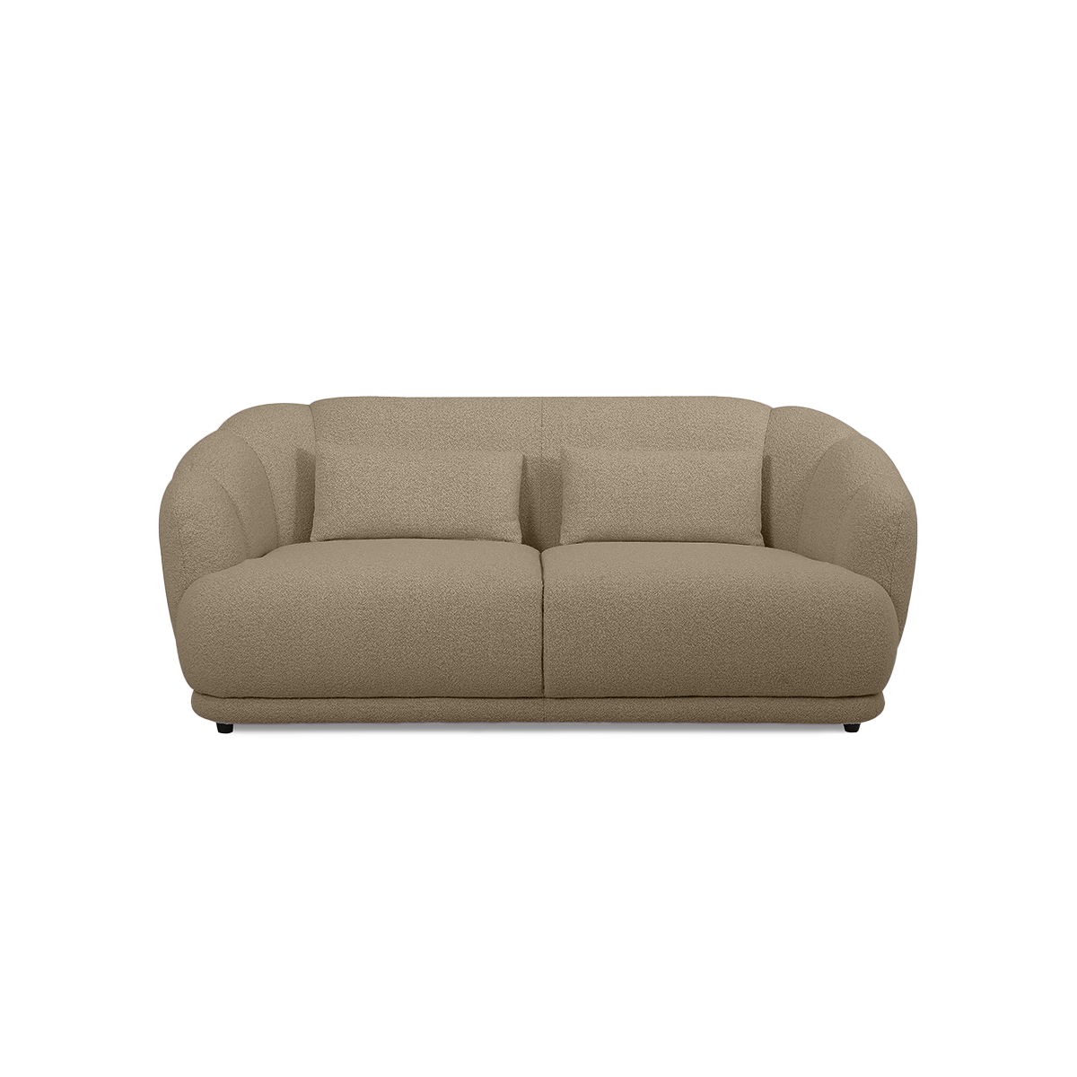 Contour Straight Sofa in Nardo Pebble fabric