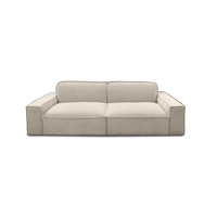 Cubic 3-seat sofa in cream, view 3