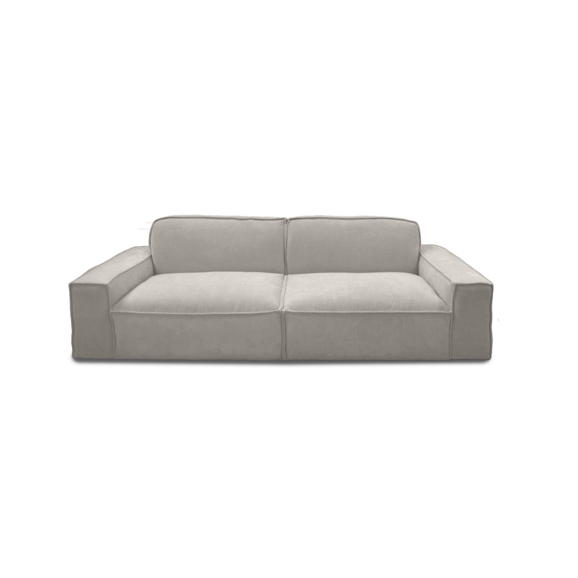 Cubic 3-seat sofa in grey, view 4