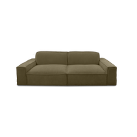 Cubic 3-seat sofa in green, view 6