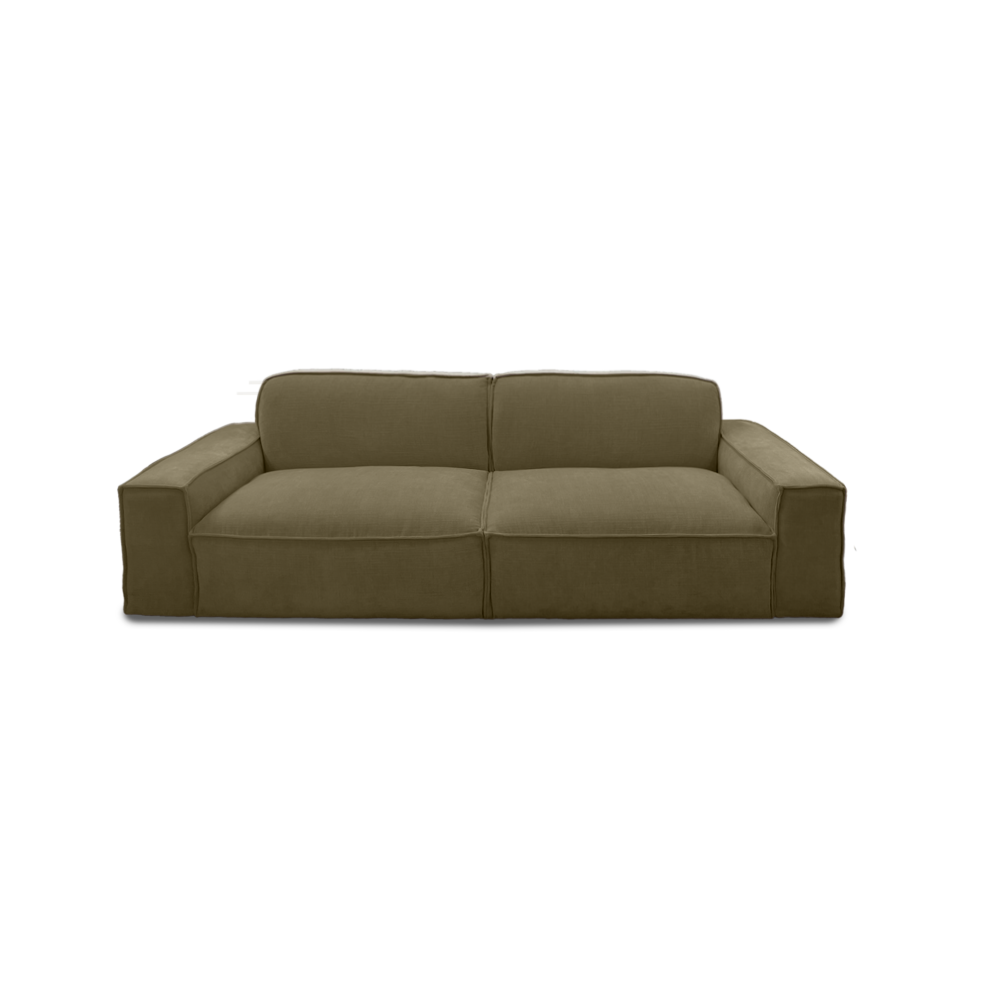 Cubic 3-seat sofa in green, view 6