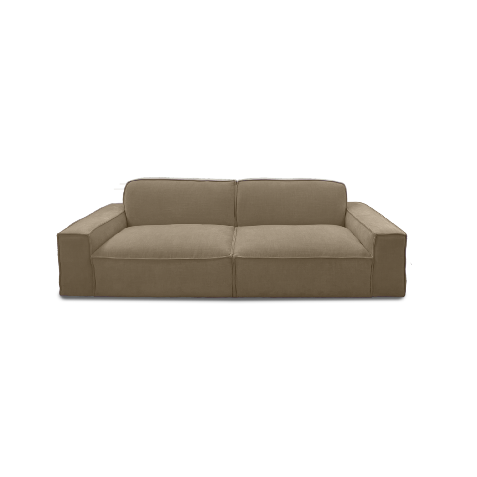 Cubic 3-seat sofa in pebble, view 9