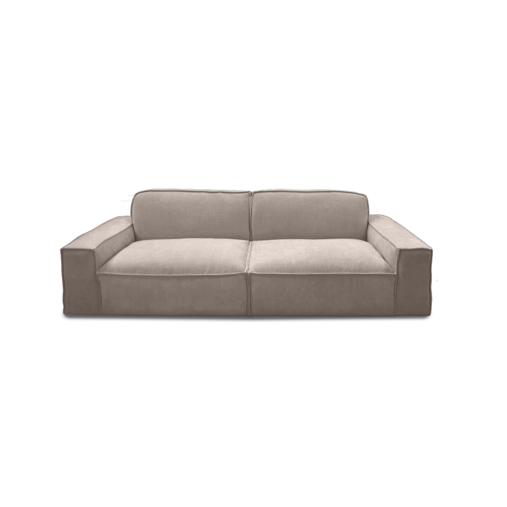 Cubic 3-seat sofa in taupe, view 11