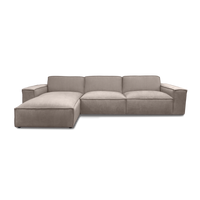 Cubic L-Shape Sofa in Belfast Taupe fabric