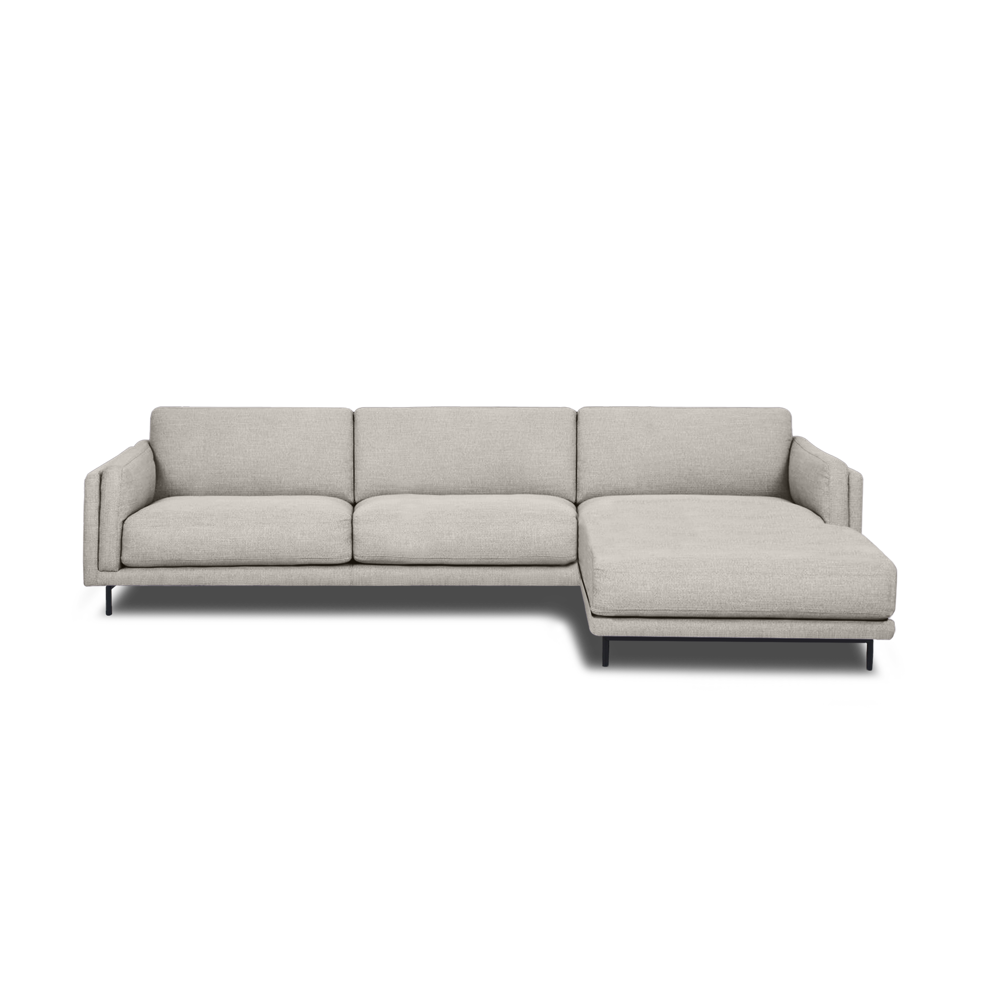 Fraser L-Shape Sofa in Frost Grey, view 14