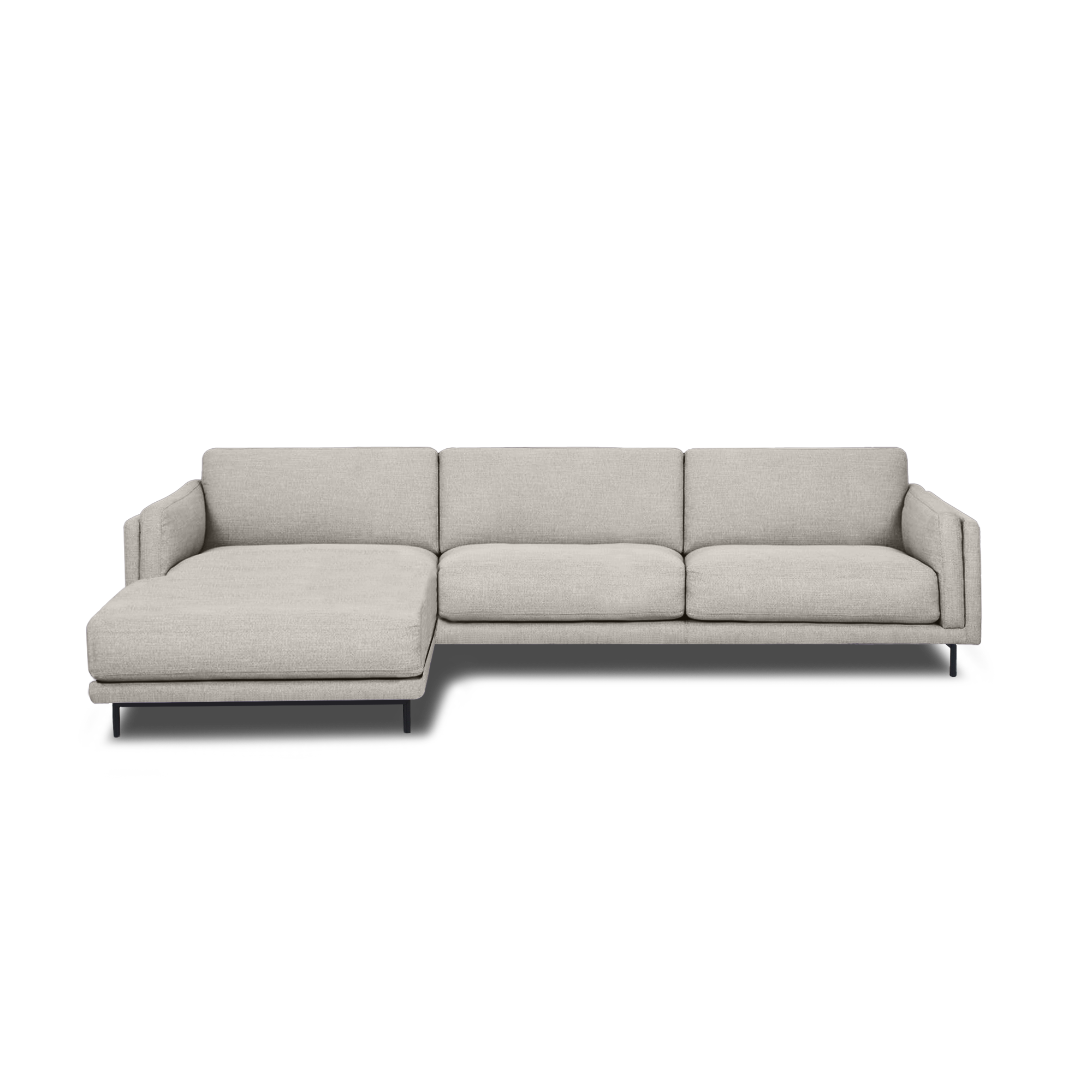 Fraser L-Shape Sofa in Frost Grey, view 6