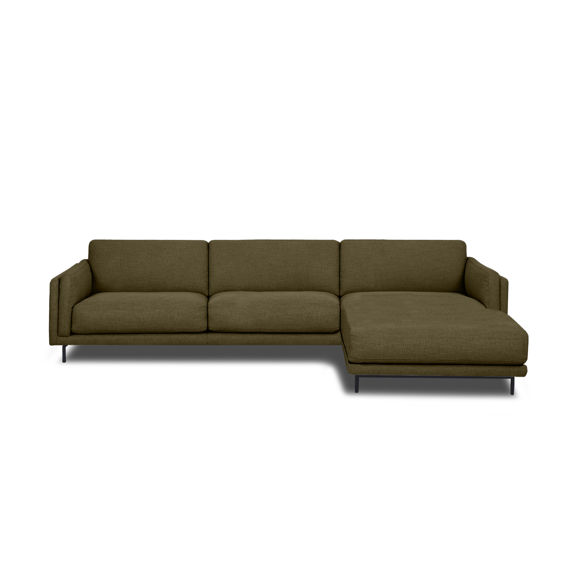 Fraser L-Shape Sofa in Khaki Green, view 16