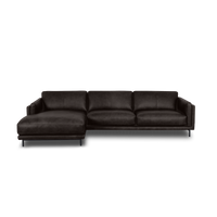 Fraser L-Shape Sofa - Leather, view 1