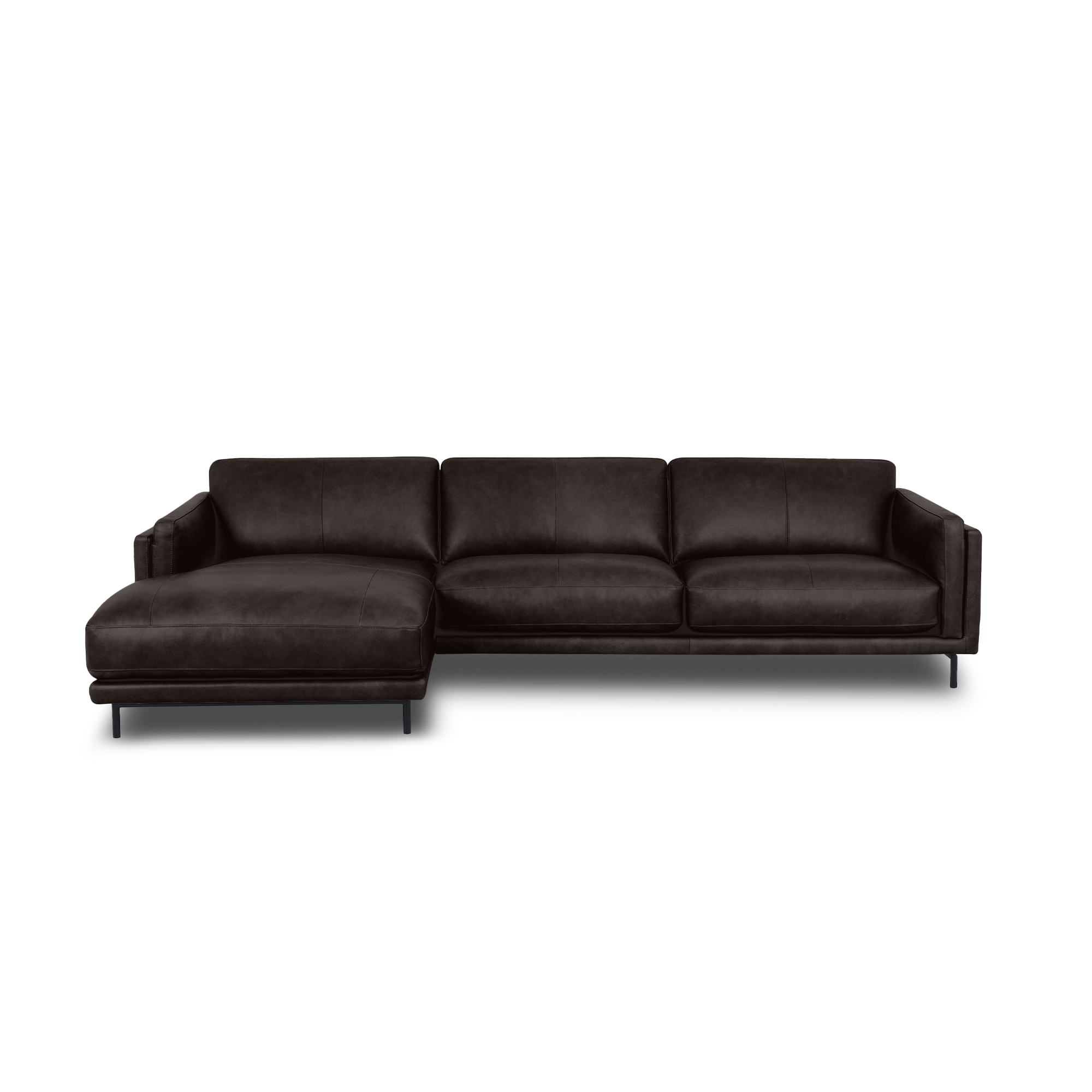 Fraser L-Shape Sofa - Leather, view 1