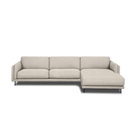 Fraser L-Shape Sofa in Light Grey, view 17