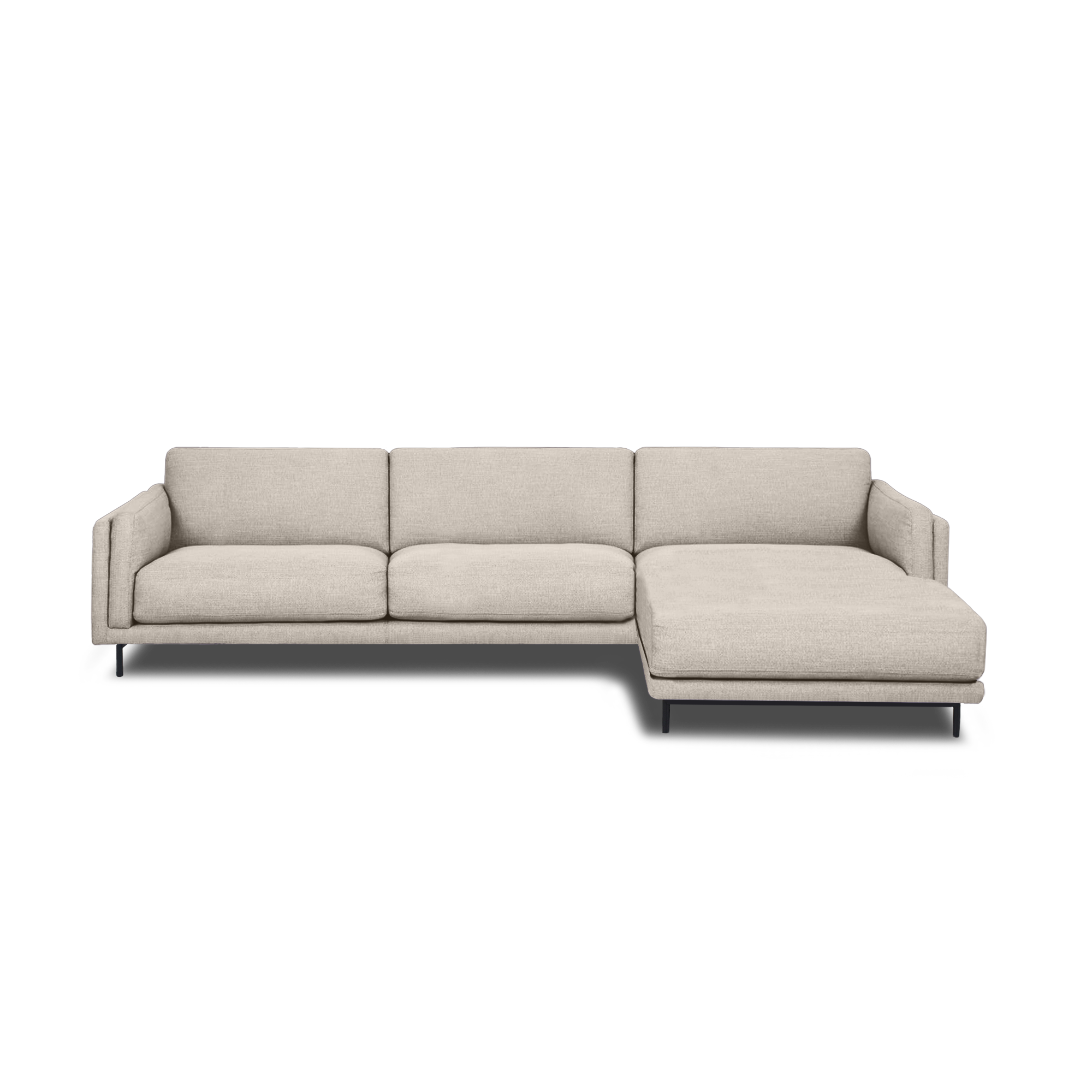 Fraser L-Shape Sofa in Light Grey, view 17