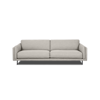 Fraser Straight Sofa in Frost Grey, view 5