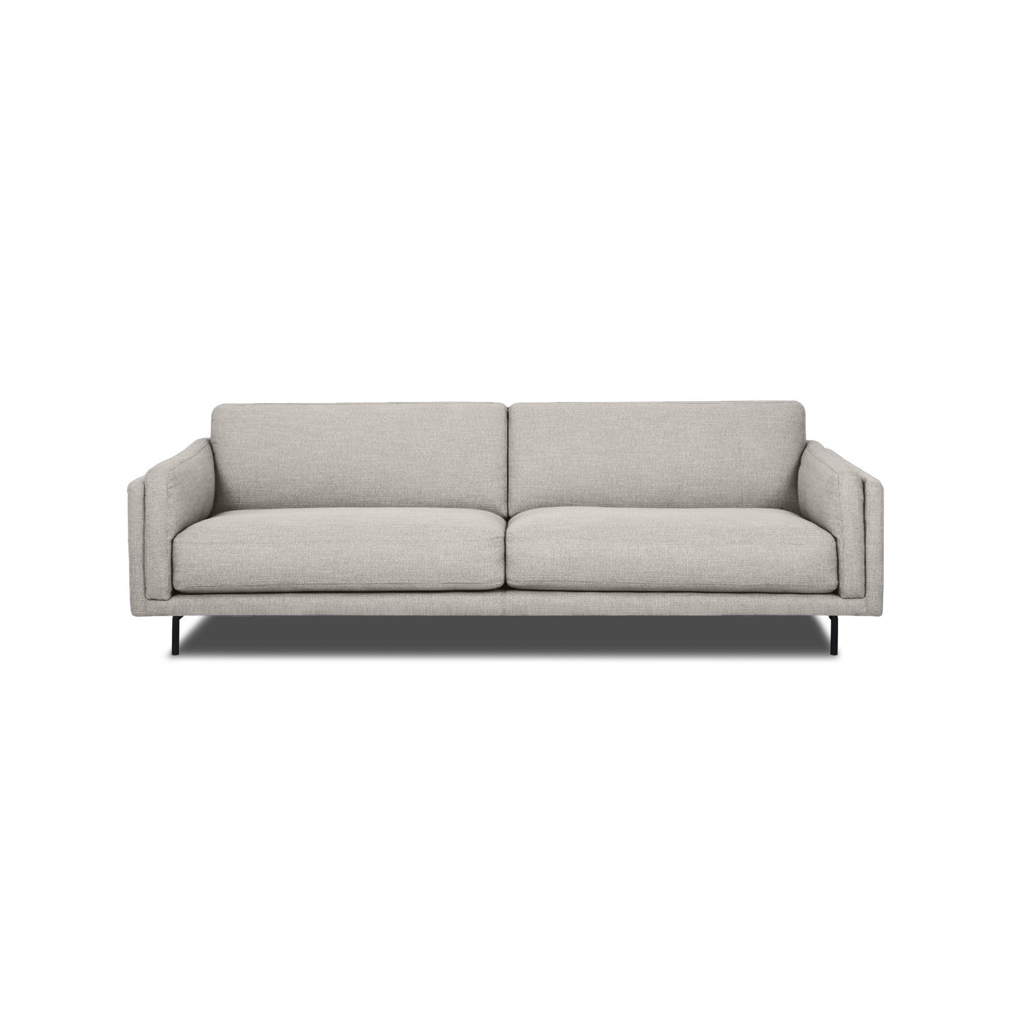 Fraser Straight Sofa in Frost Grey, view 5