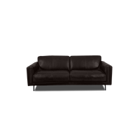 Fraser Straight Sofa - Leather in Chocolatine leather