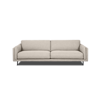 Fraser Straight Sofa in Light Grey, view 7