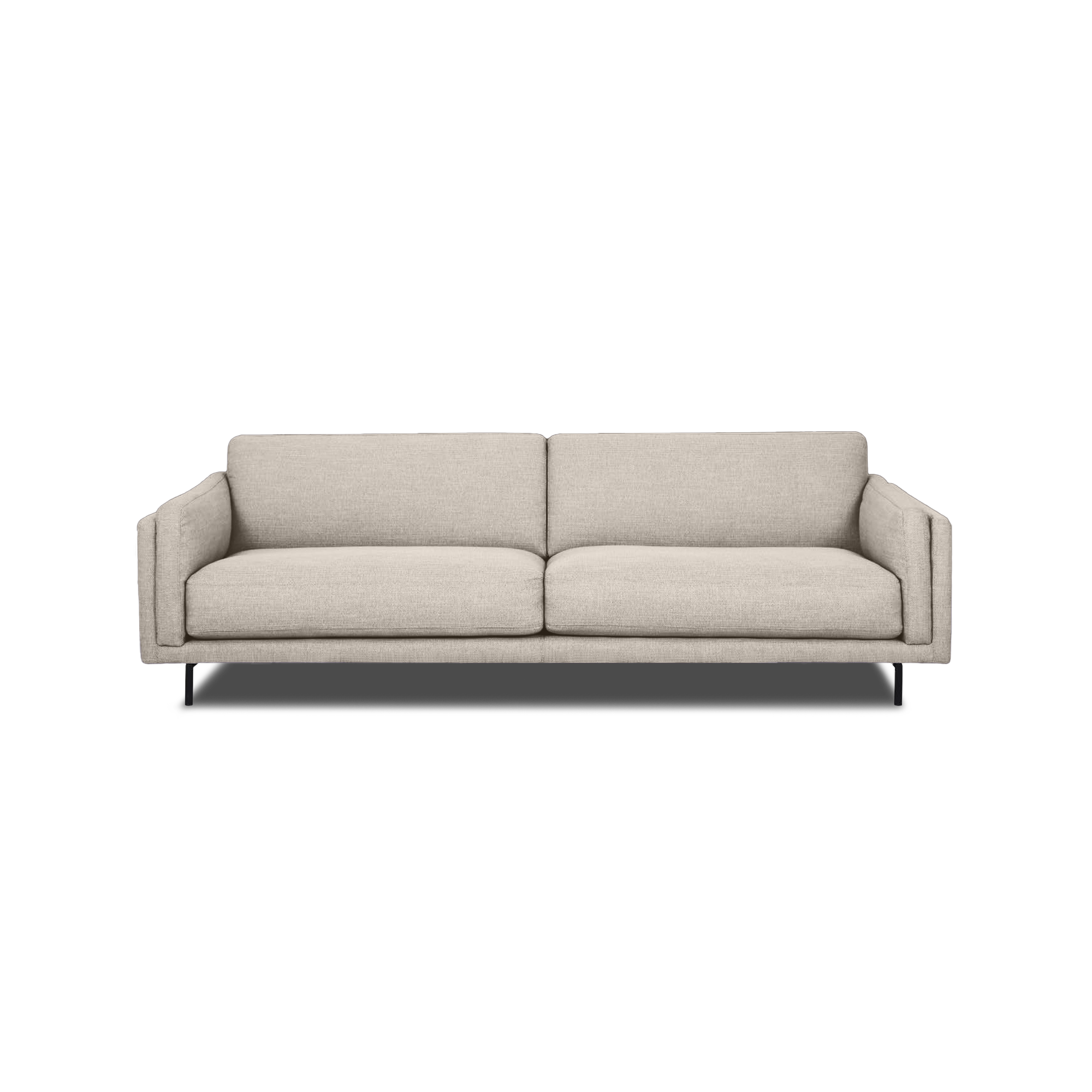 Fraser Straight Sofa in Light Grey, view 7