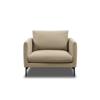Linear Armchair in beige, view 4