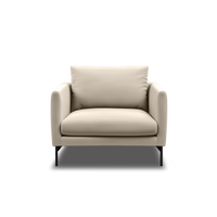 Linear Armchair in ivory, view 9