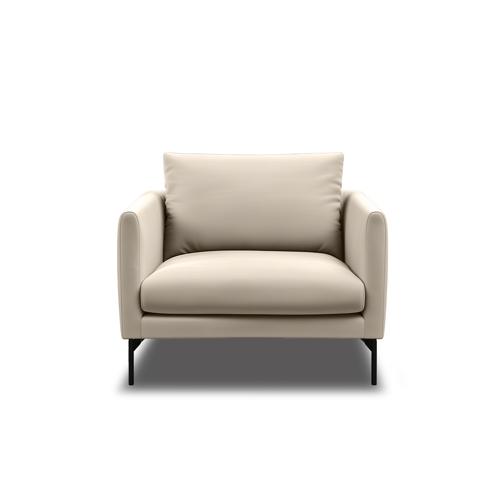 Linear Armchair in ivory, view 9